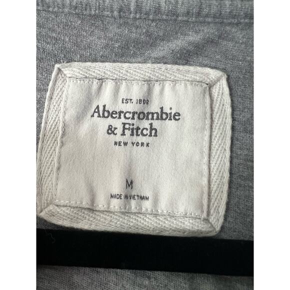 Abercrombie & Fitch Women's Crewneck Pullover T-Shirt Short Sleeves Gray Size M - Picture 7 of 7